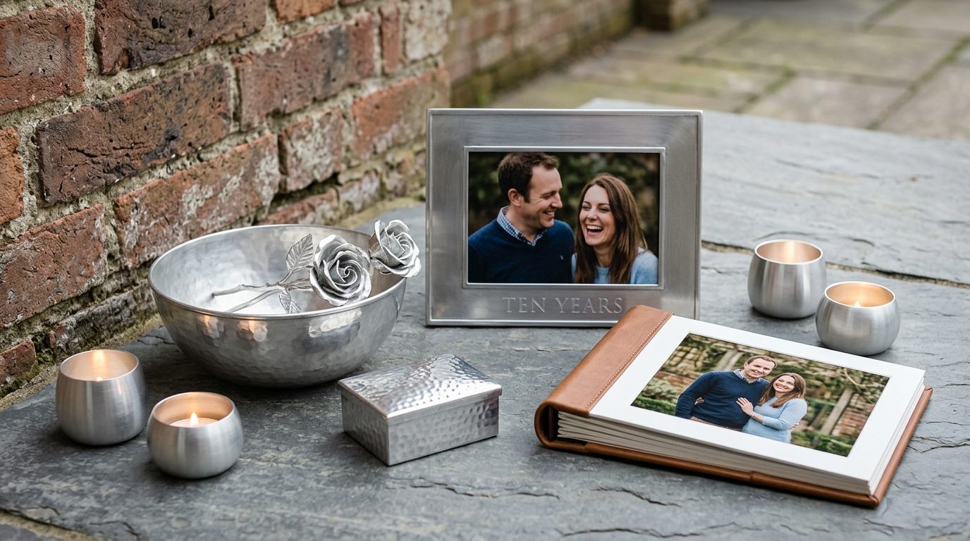 A portrait session for 10th Wedding Anniversary: Tin Gift Ideas
