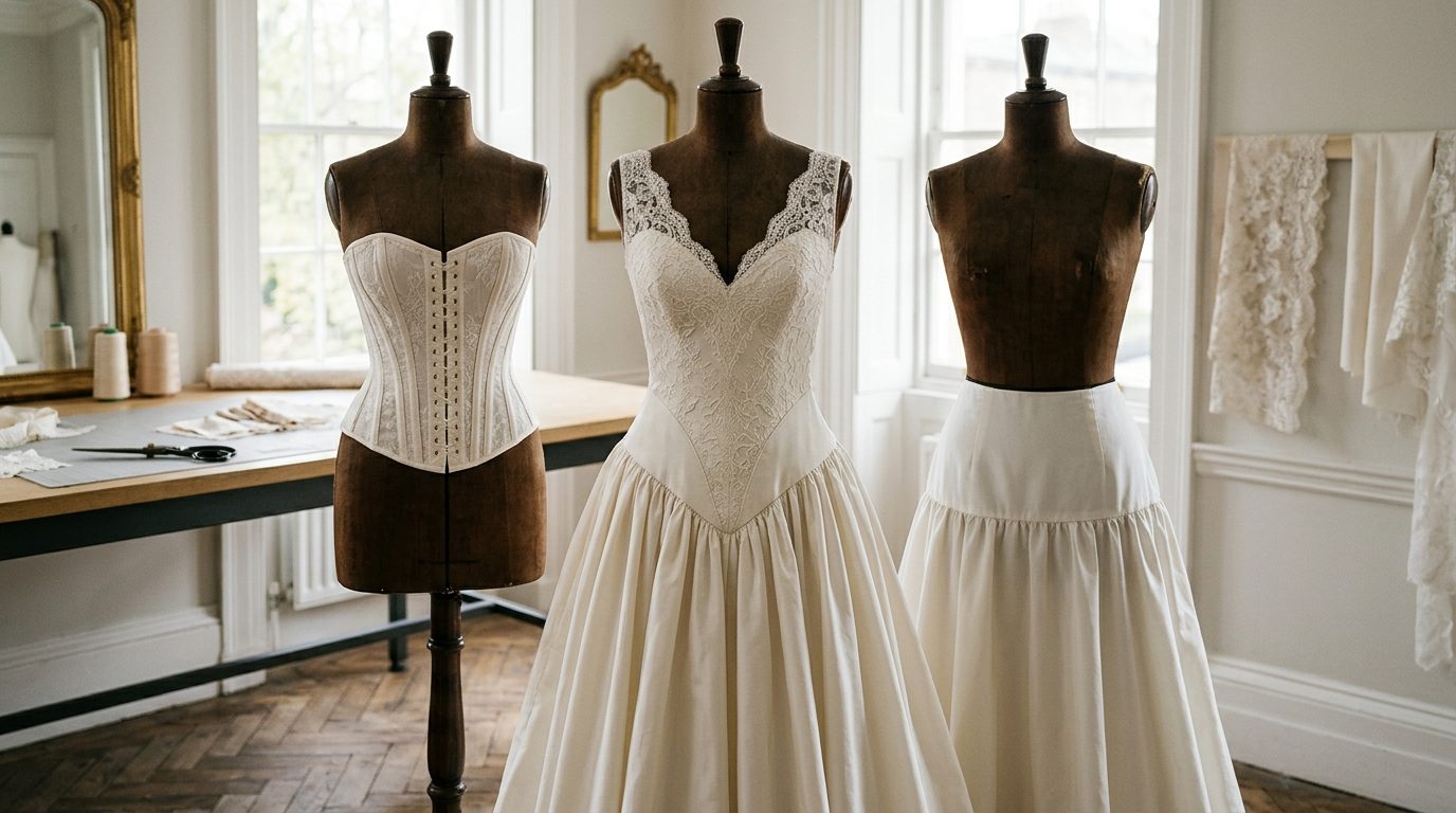 Basque waist, drop waist and corset compared for Basque-Waist Wedding Dresses: 2026 UK Guide