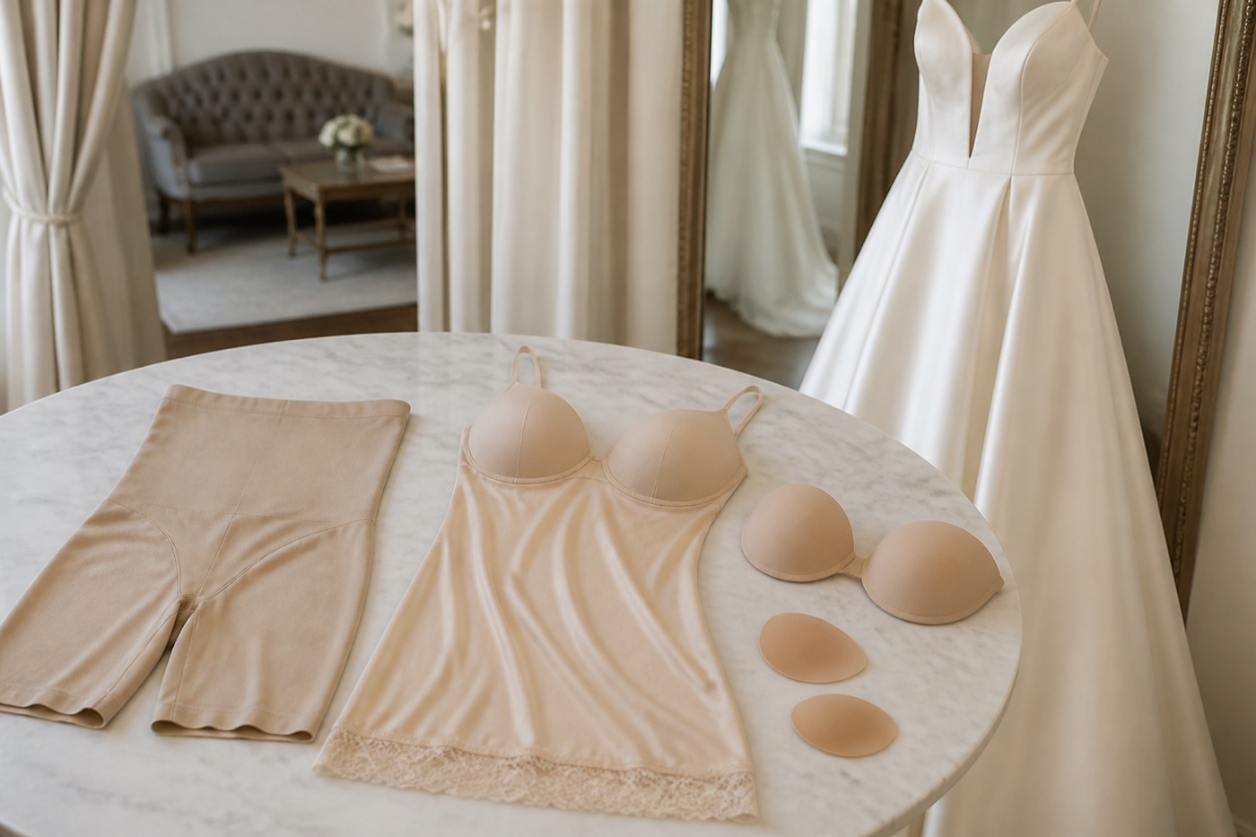 Bridal lingerie shapewear underlayers