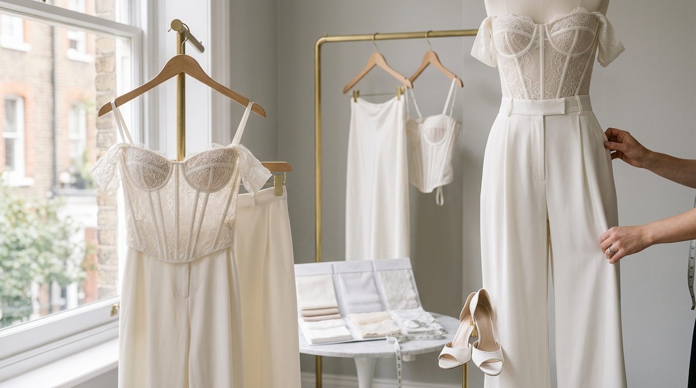 Editorial image for Bridal Separates UK: Corset, Skirt & Trouser Combos