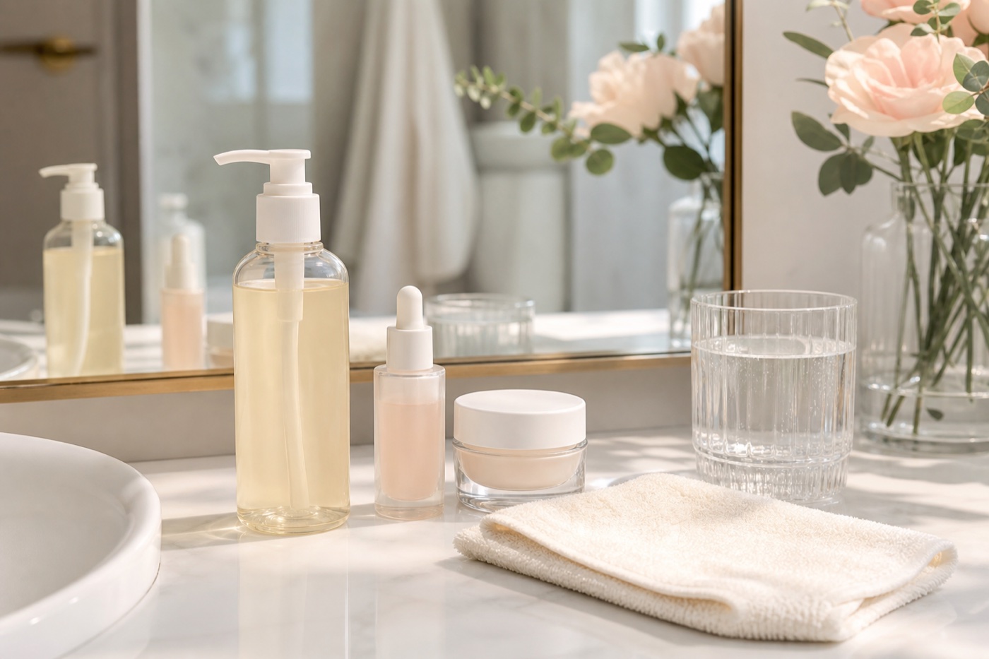 Bridal skincare cleansing hydration