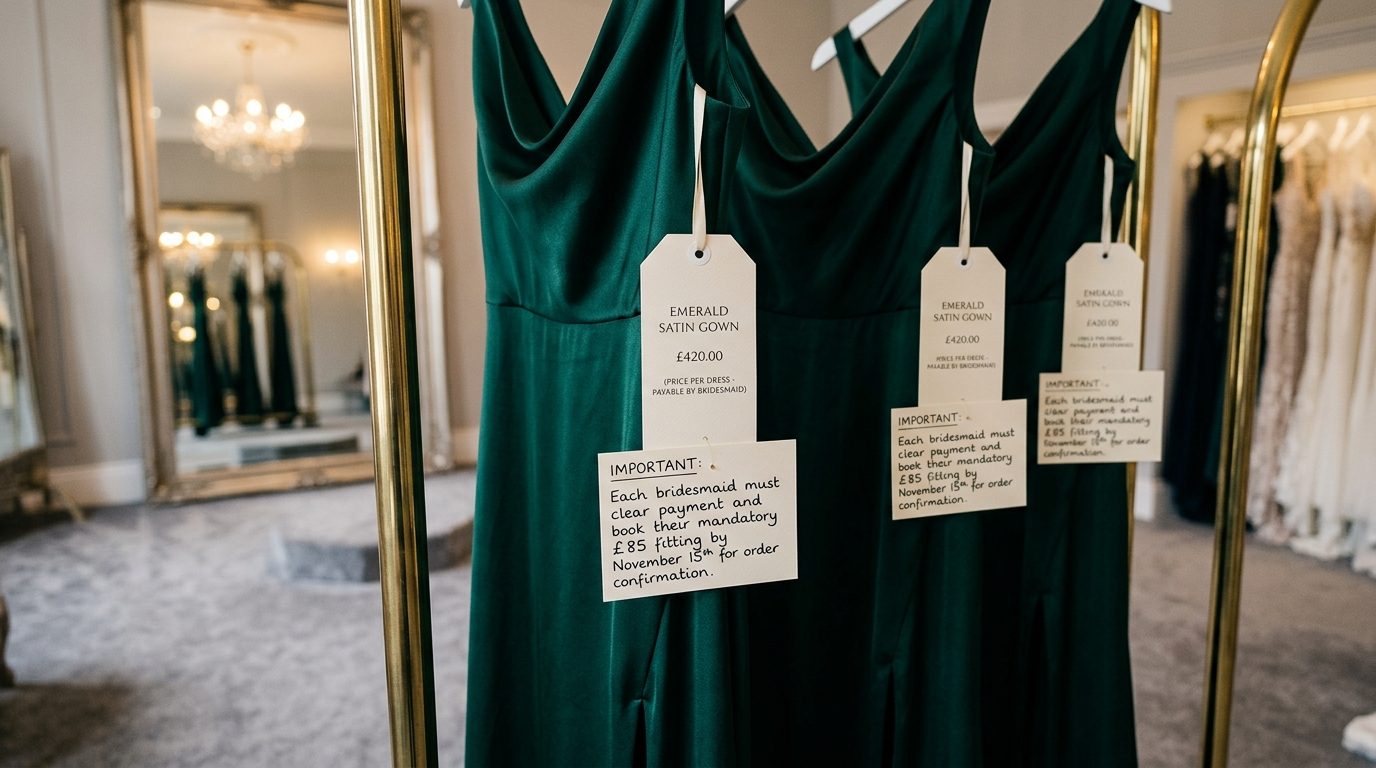 Category 2: financial demands (31% of top threads) for Bridesmaid Demands That Broke the Internet (2026)
