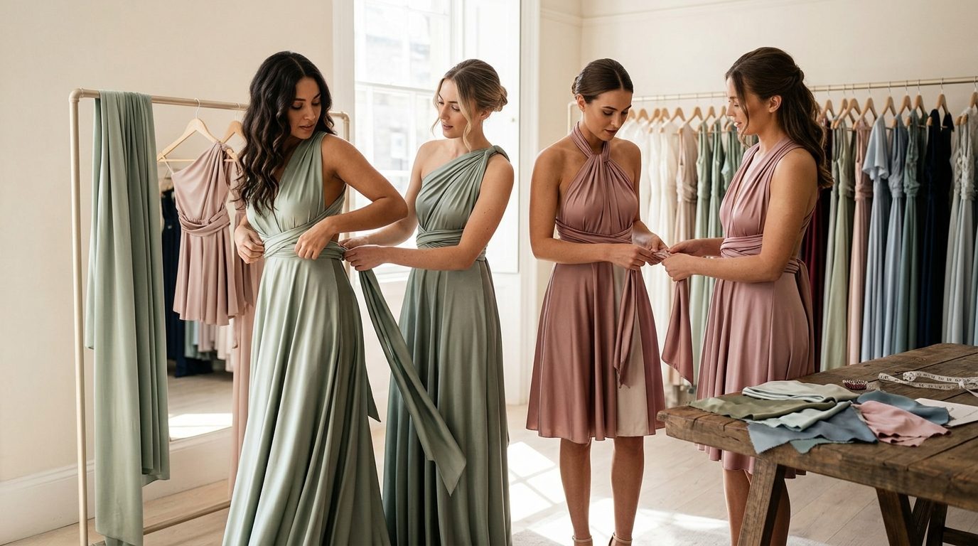 Length and silhouette trends 2026 for Bridesmaid Dress Trends 2026: Mismatched & Convertible