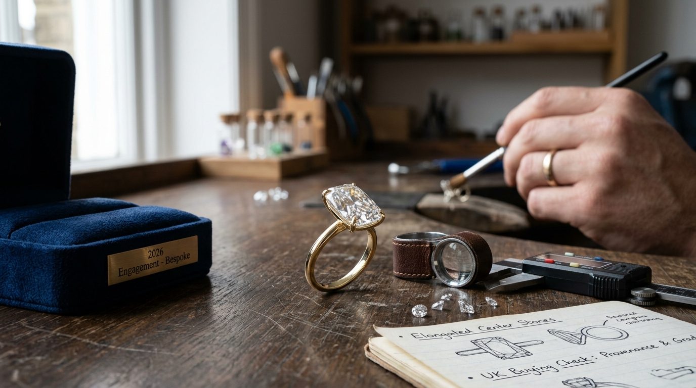 Elongated centre stones for Celebrity Engagement Rings of 2026