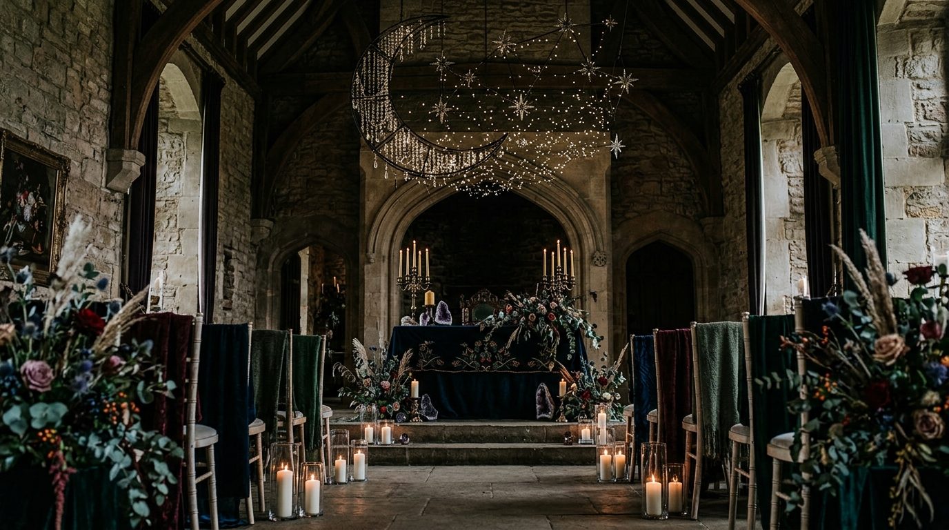 UK venues suited to the aesthetic for Celestial Whimsigoth Weddings: The UK Guide 2026