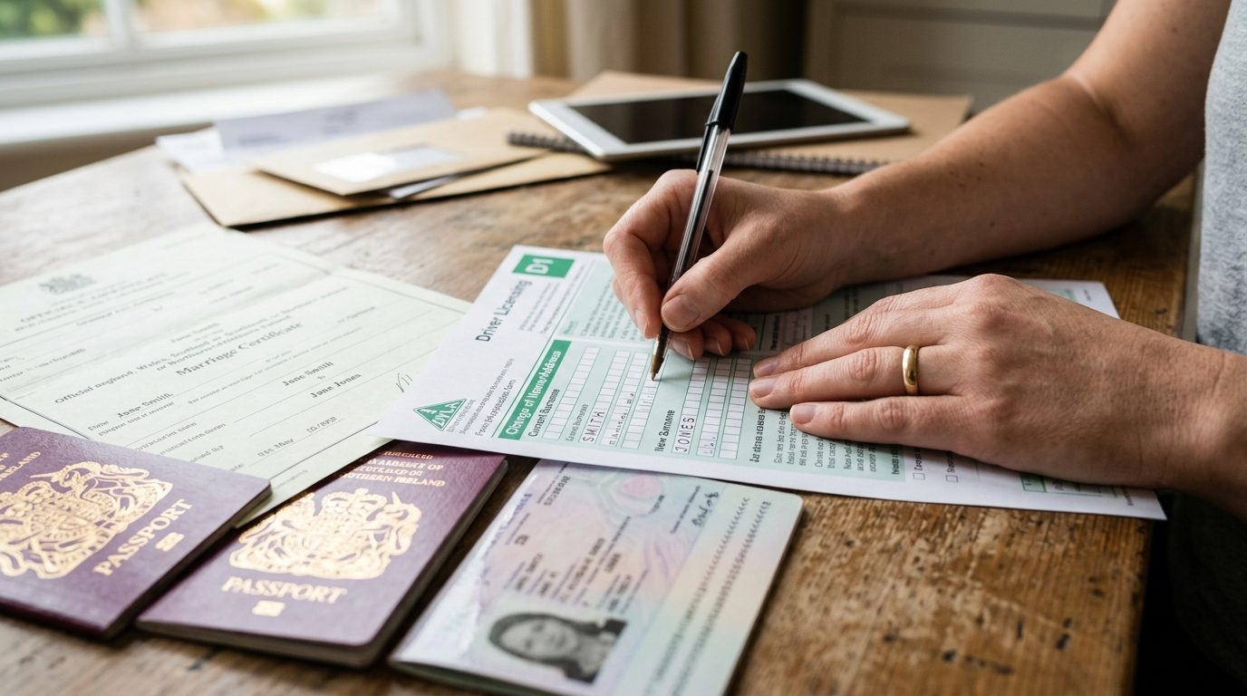Updating your driving licence (DVLA) for Changing Your Name After Marriage UK: 2026 Guide