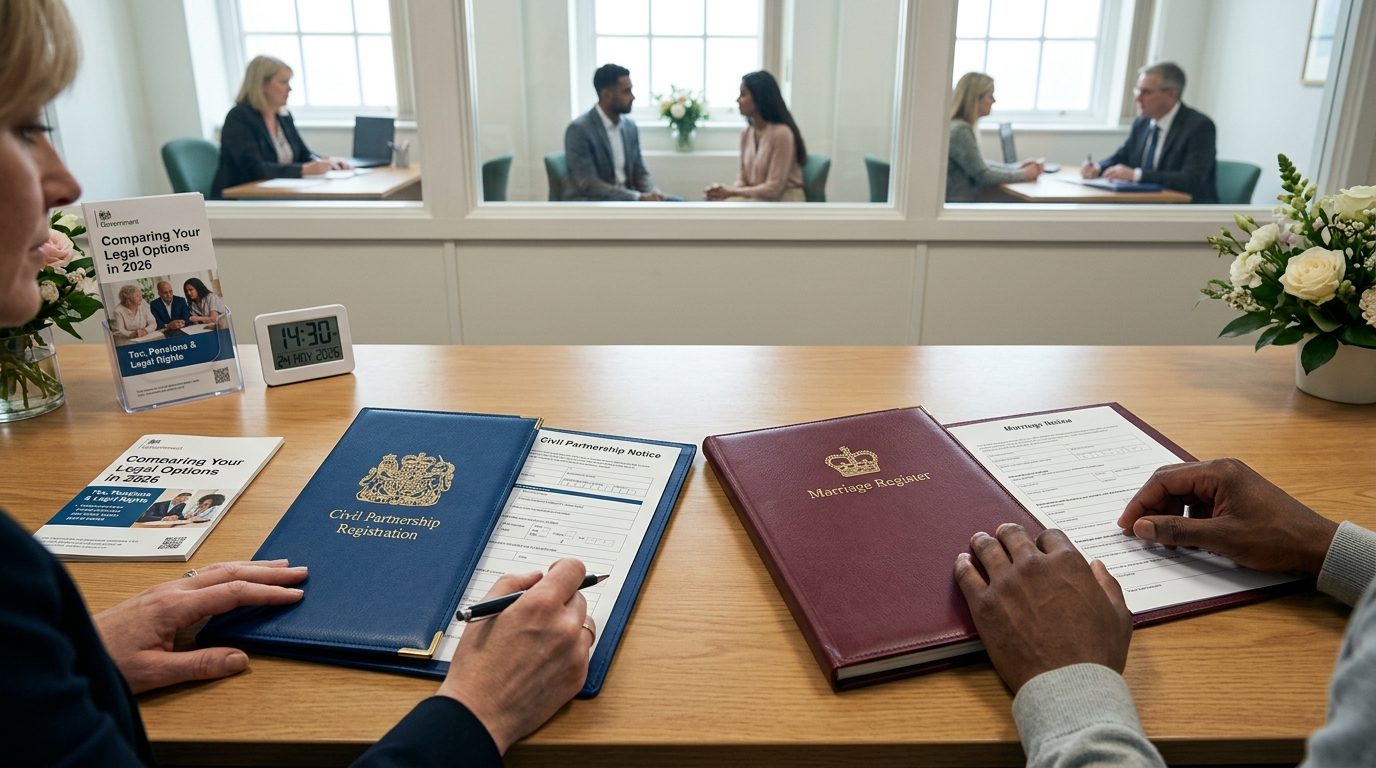 First-hand observation: what register offices are seeing for Civil Partnership vs Marriage UK 2026: Tax & Legal
