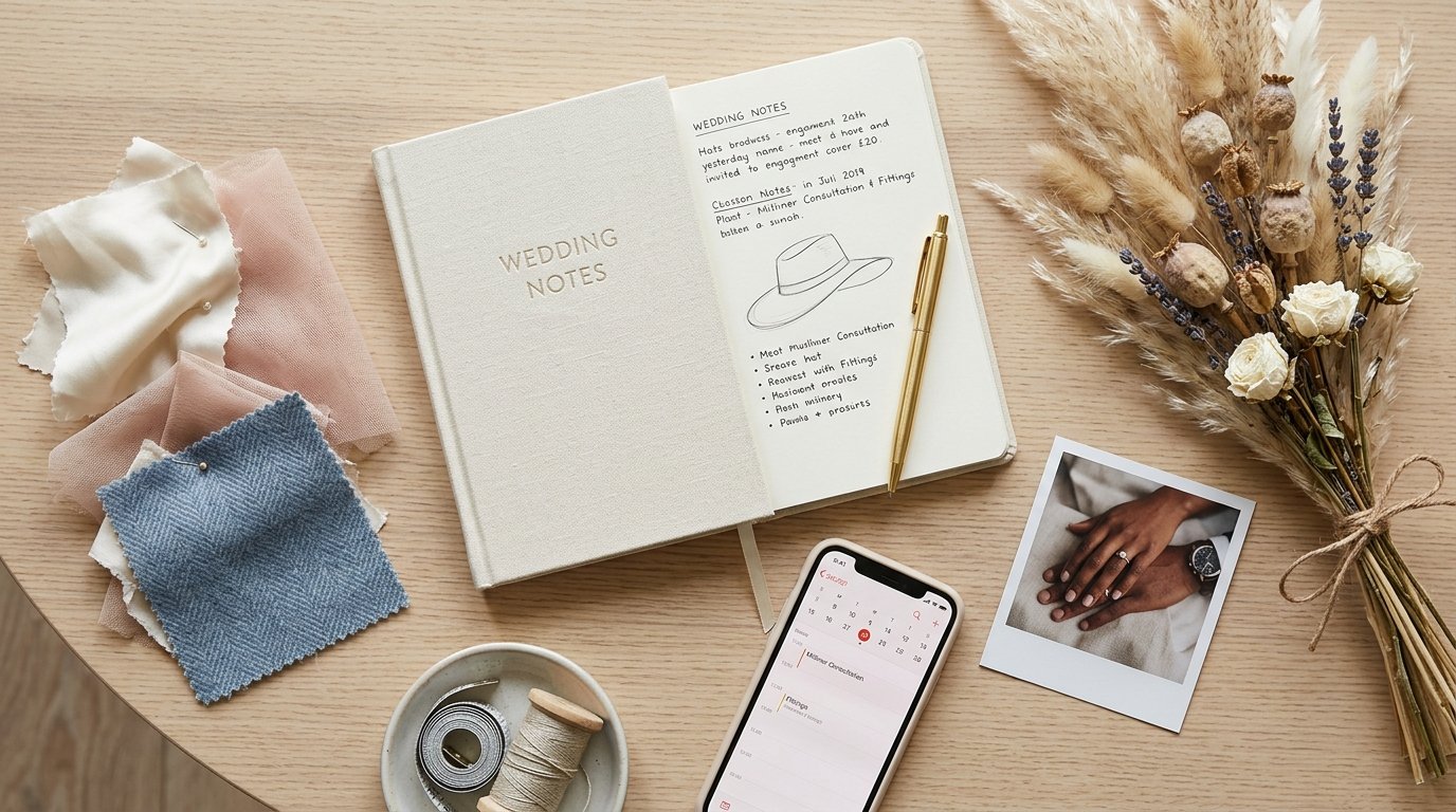 Custom Wedding Hats UK: 8 Milliners for 2026 — Lead times: the most important number, editorial photography for Weddings Hub