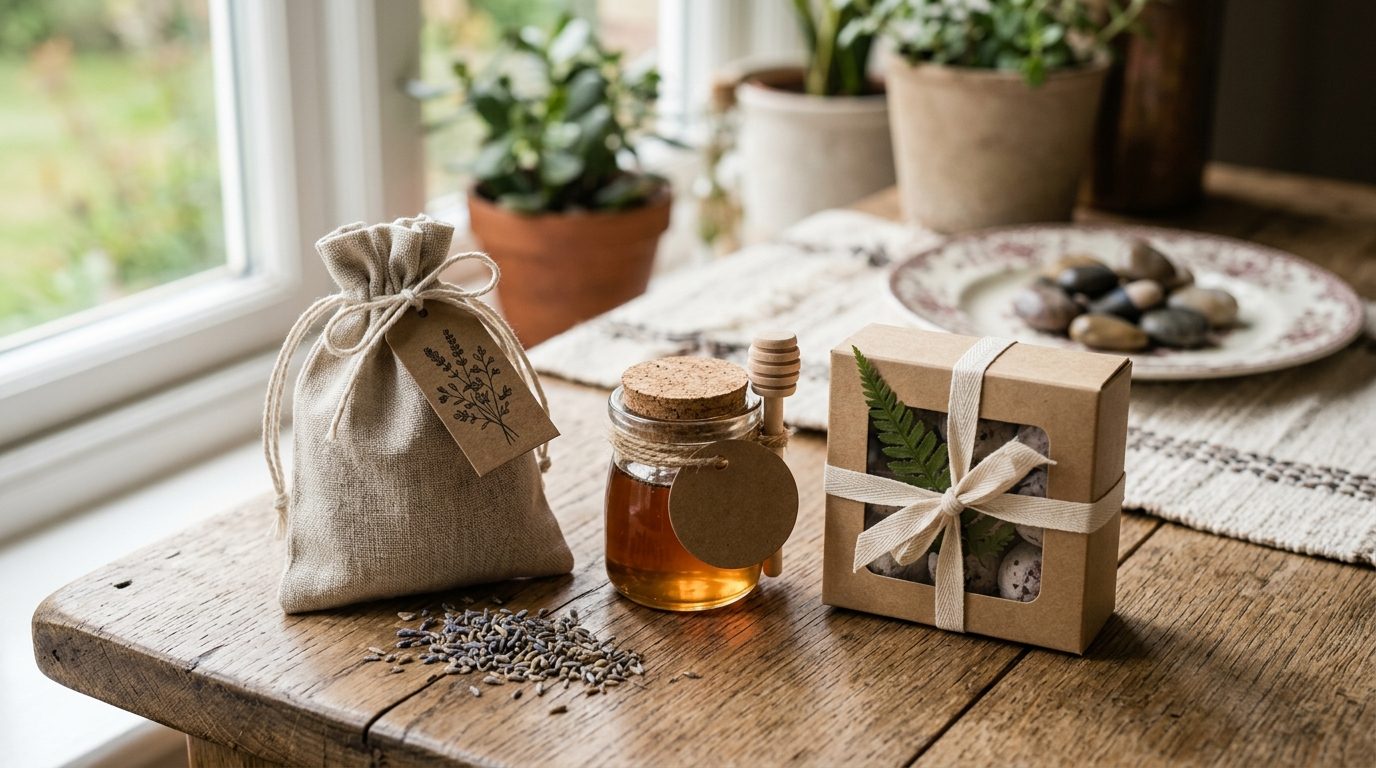 Packaging: making eco favours look good for Eco Wedding Favours: 25 Sustainable UK Ideas for 2026