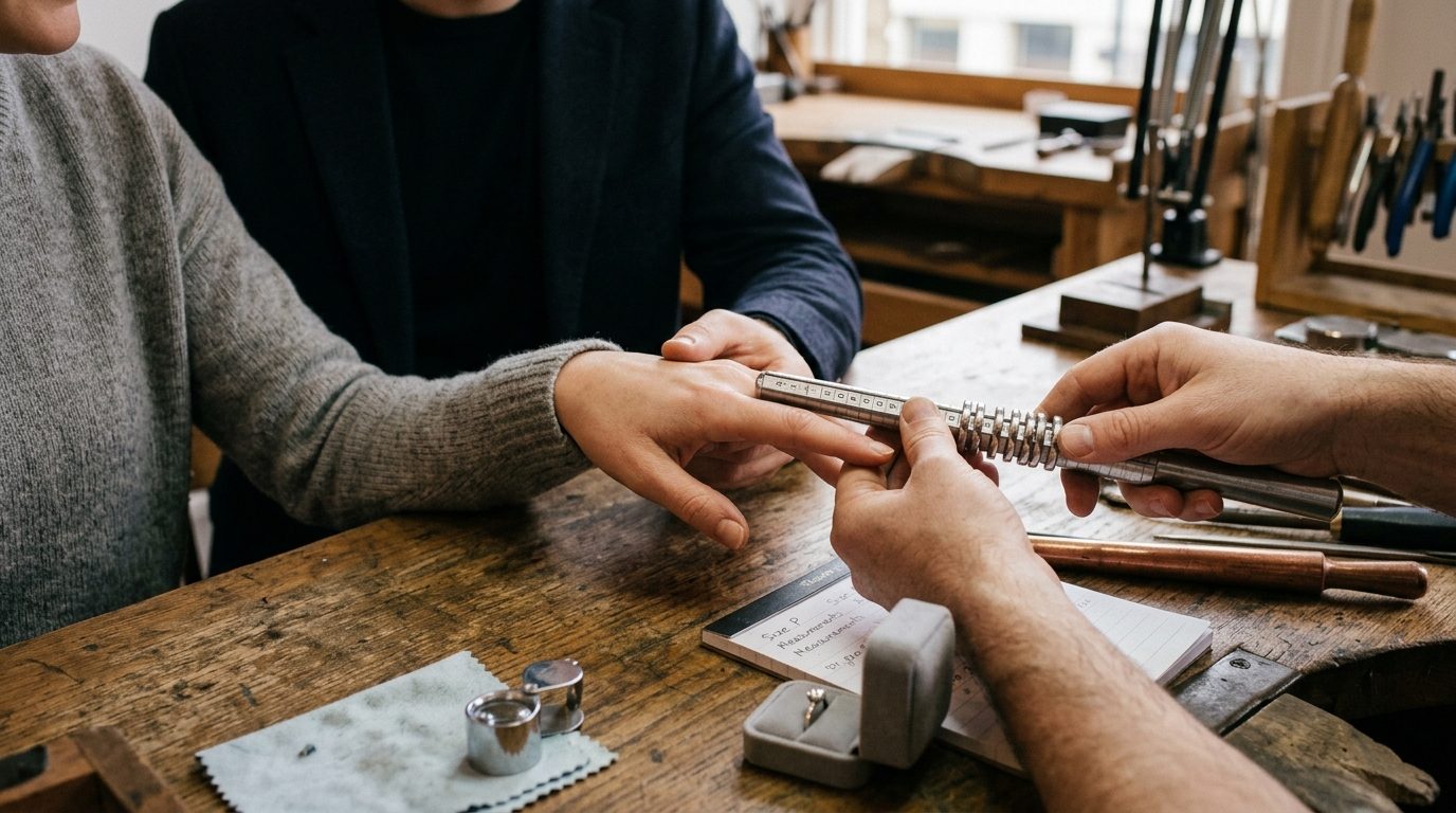 Getting the ring size for Engagement Ring Guide: Styles & Settings