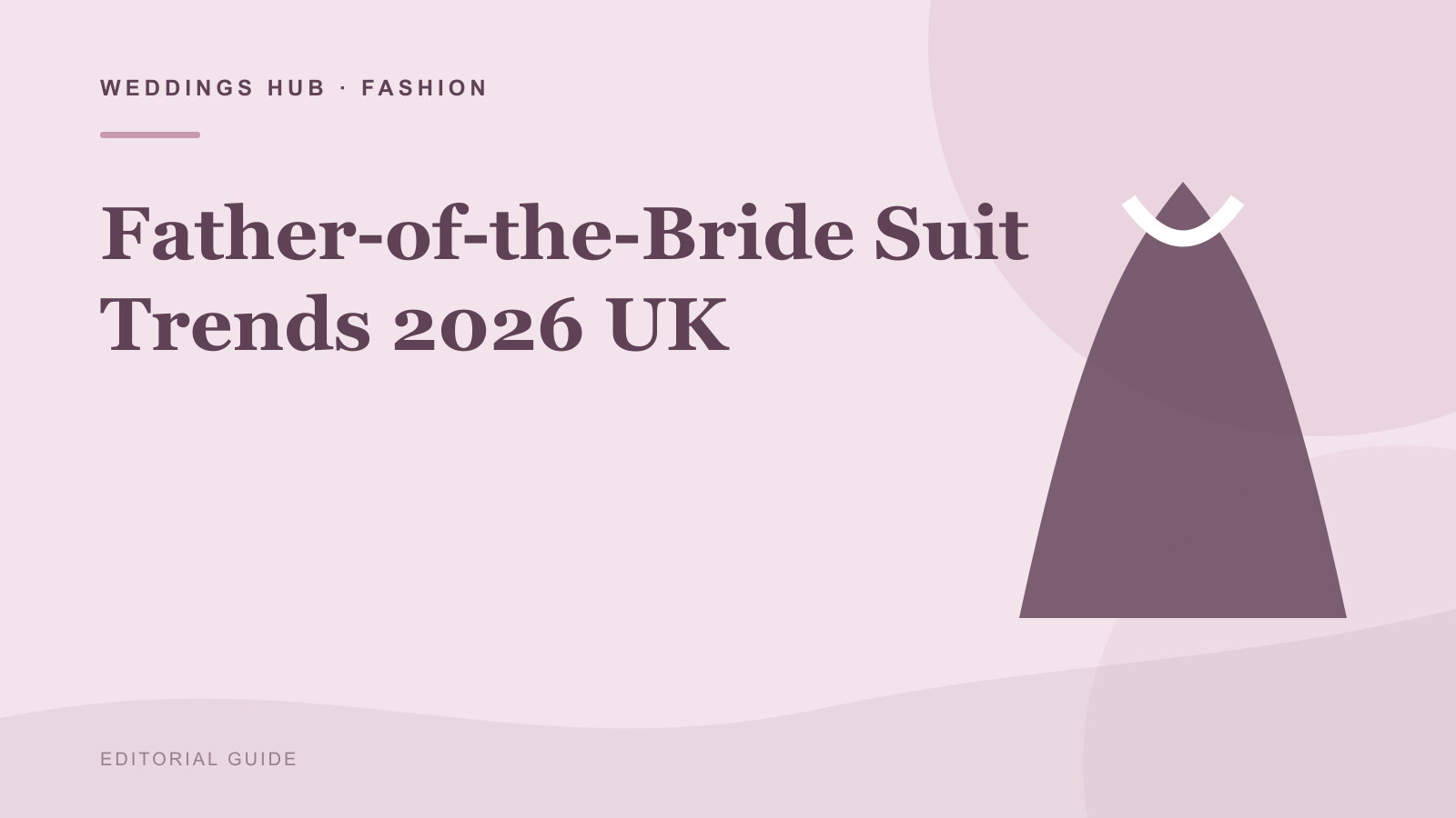 Editorial illustration for Father-of-the-Bride Suit Trends 2026 UK