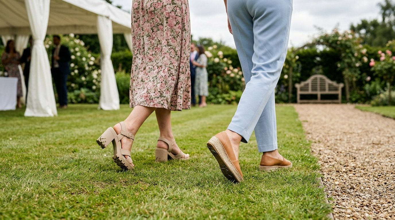 Dressing for UK weather for Garden Party Wedding Guest Outfit UK 2026