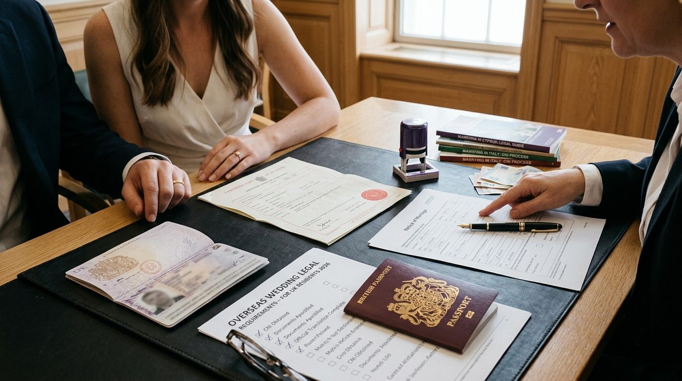 The easiest countries for UK couples to marry legally for Getting Married Abroad: UK Couples' Legal Guide 2026