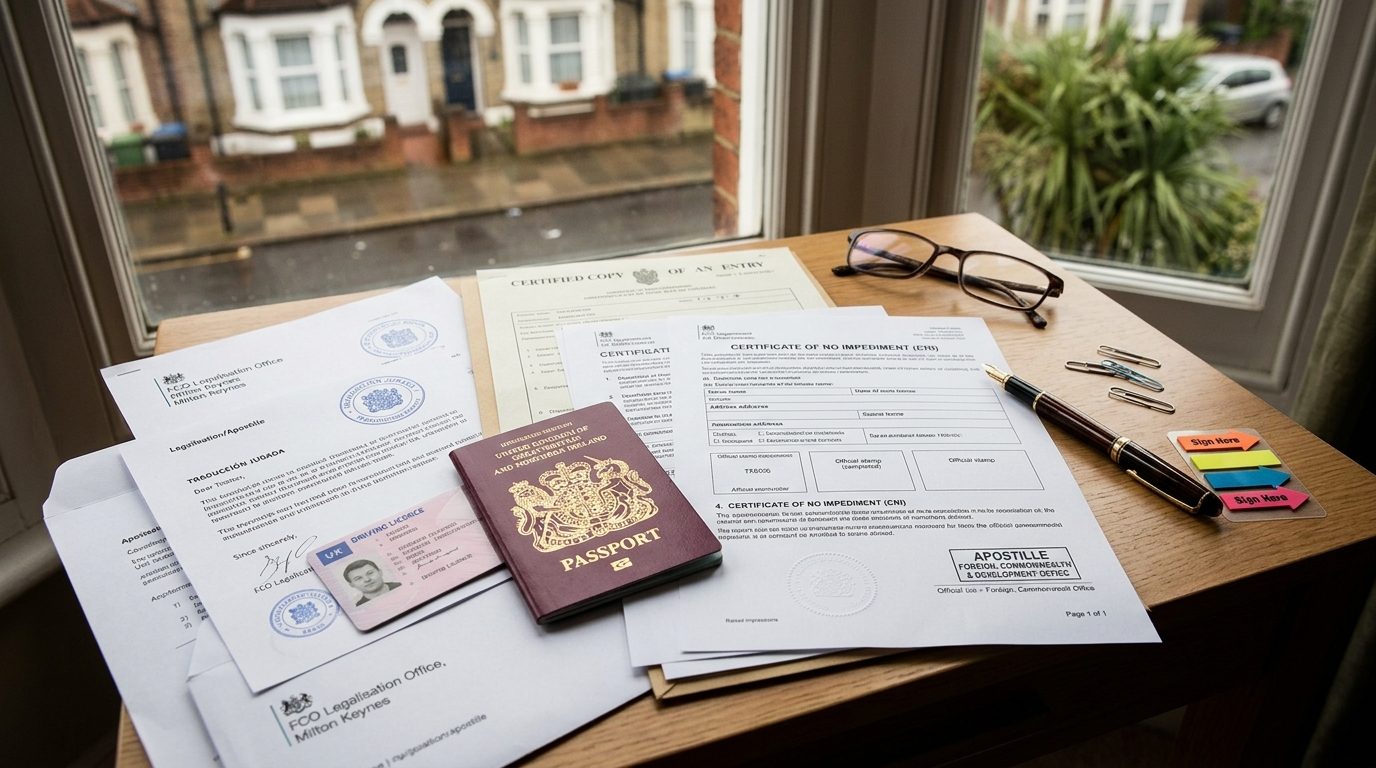 The UK blessing or celebration party for Getting Married Abroad: UK Couples' Legal Guide 2026
