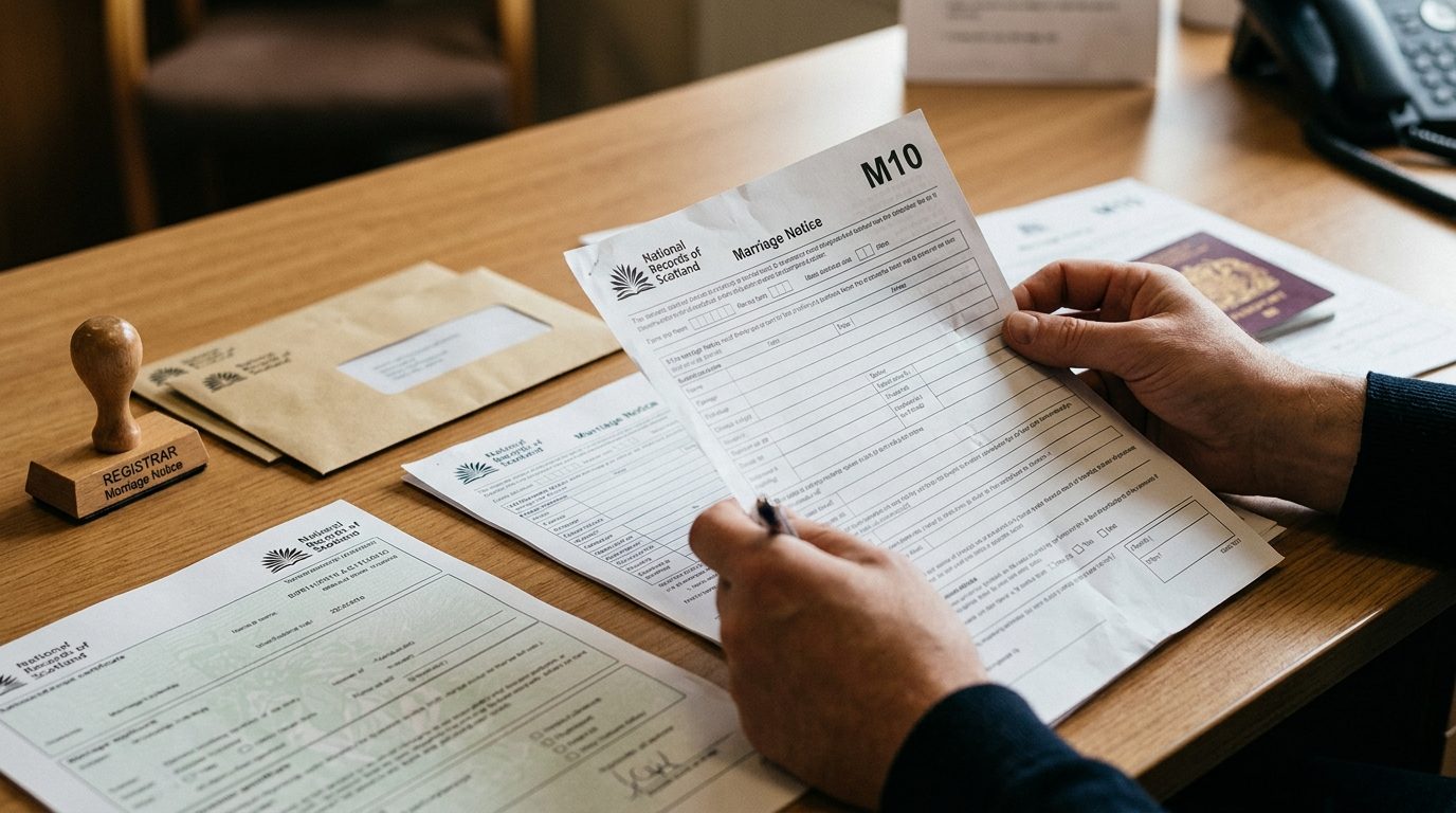 Key difference 3: the notice process for Getting Married in Scotland: UK Legal Differences