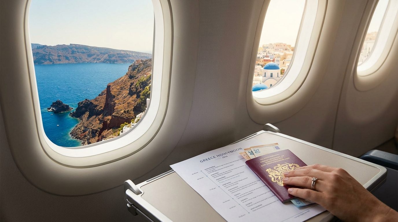 Getting There: UK Flights to the Greek Islands for Greece Honeymoon UK Guide 2026: Costs & Best Islands