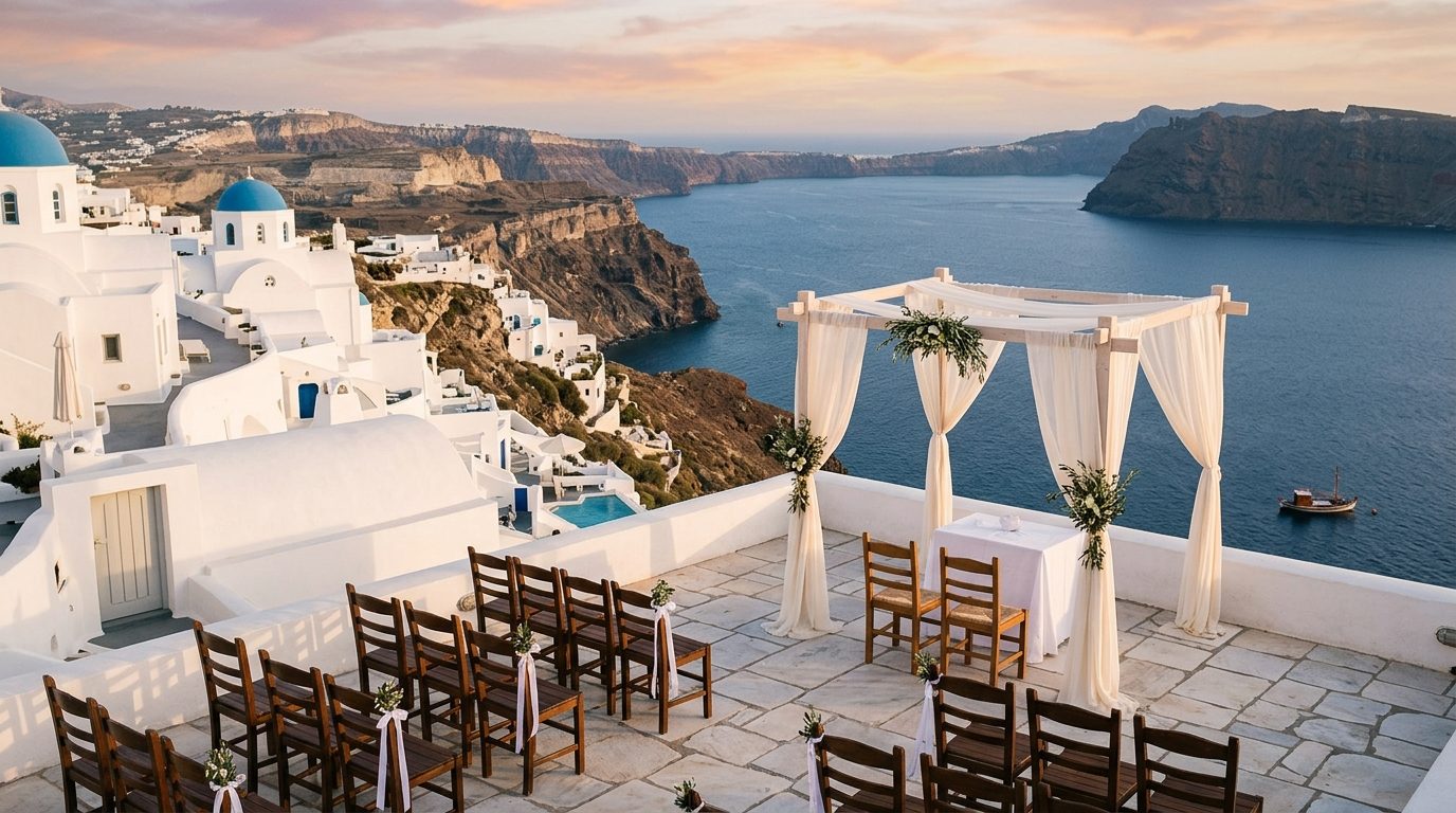 Editorial image for Greece Wedding Venues 2026: 10 to Compare