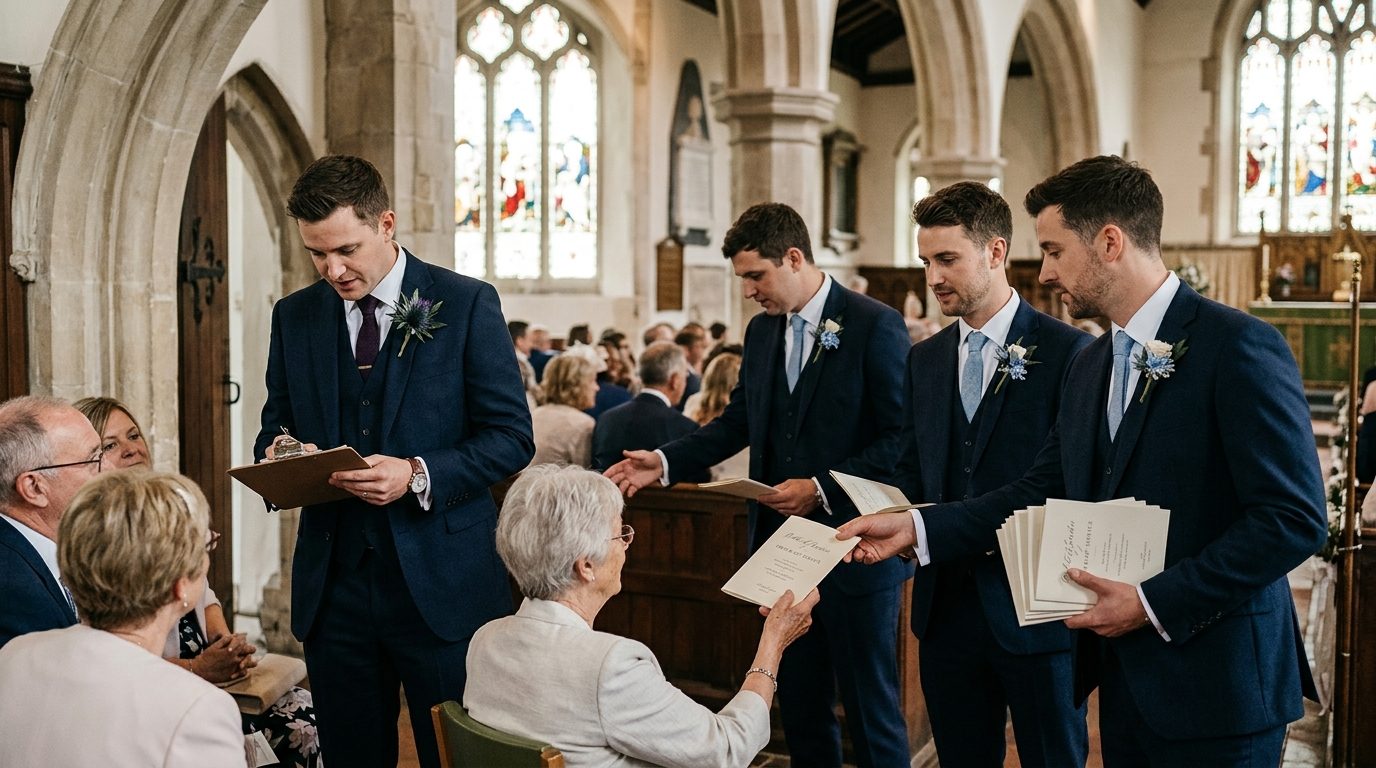 How many ushers does a UK wedding need? for Groomsmen Duties UK: Best Man & Ushers Guide 2026