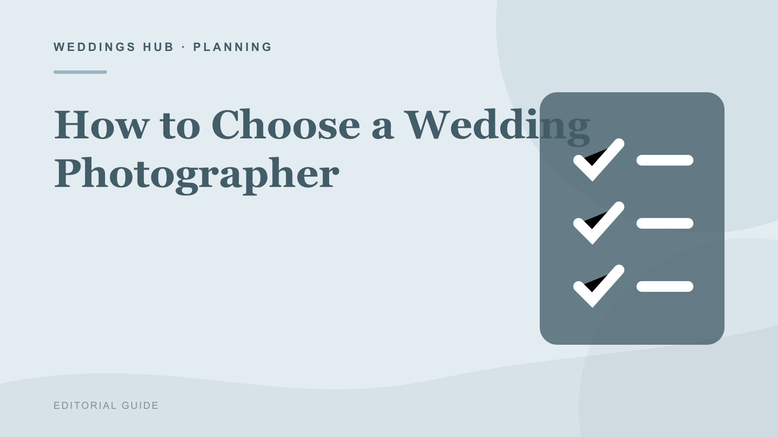 Editorial illustration for How to Choose a Wedding Photographer