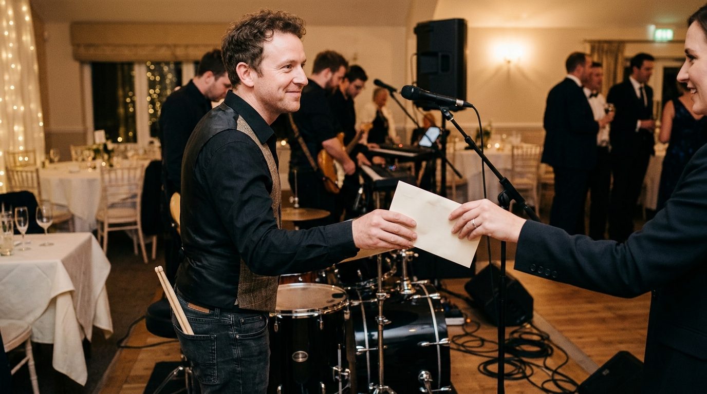 Wedding band and DJ: the music gratuity benchmark for How to Tip Wedding Suppliers UK: Who, What & When