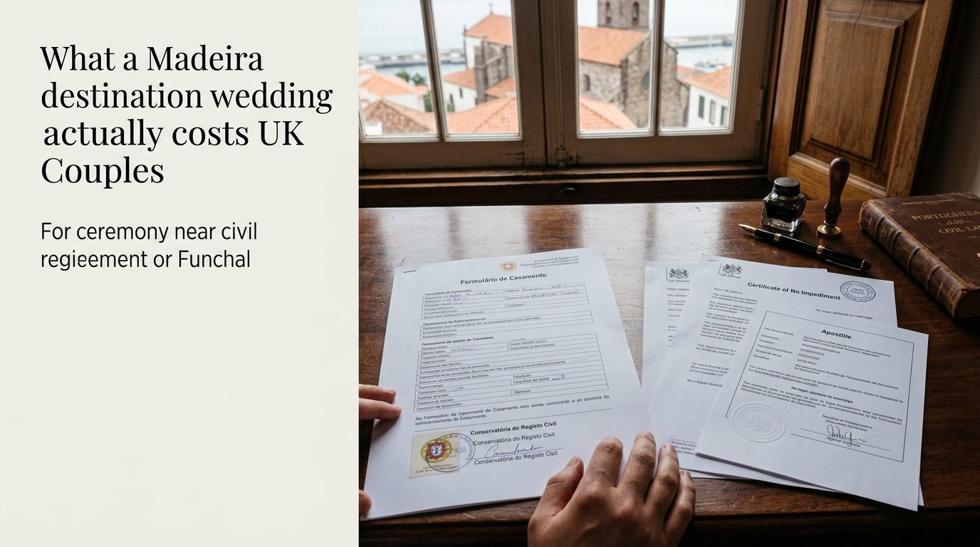 What a Madeira destination wedding actually costs UK couples for Inside Funchal Cathedral: Ronaldo's Wedding Venue