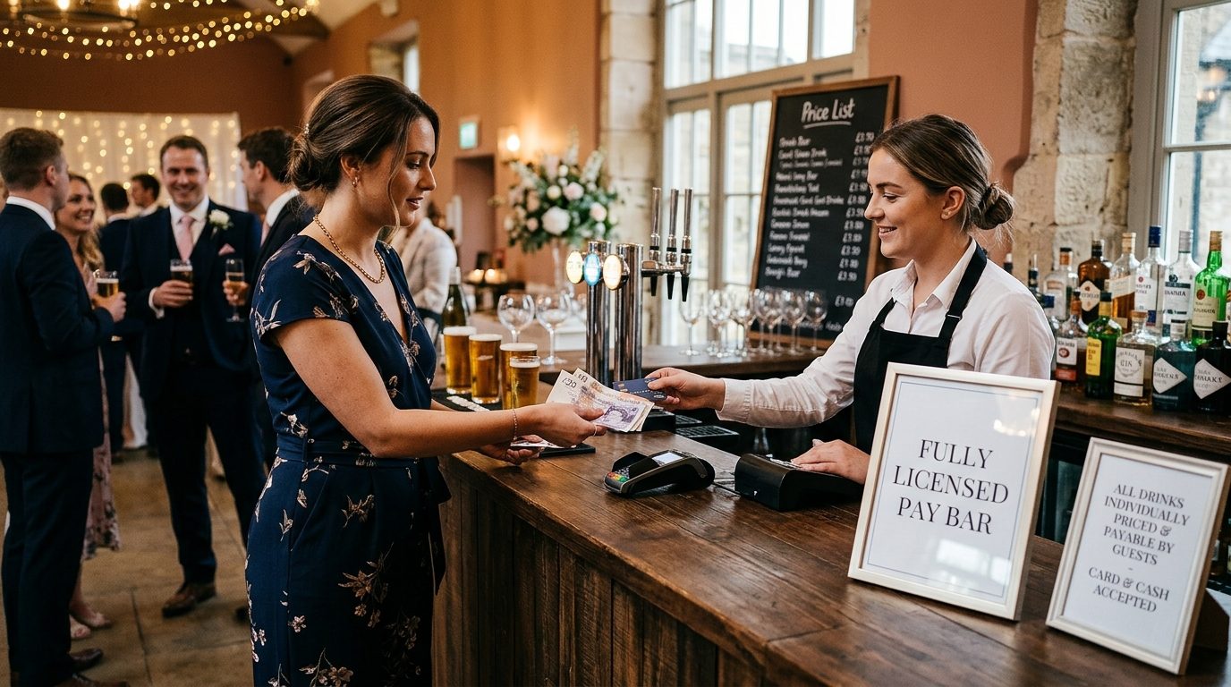 Editorial image for Is It Tacky to Have a Cash Bar at Your UK Wedding?
