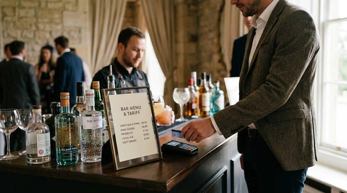 The dry wedding alternative for Is It Tacky to Have a Cash Bar at Your UK Wedding?