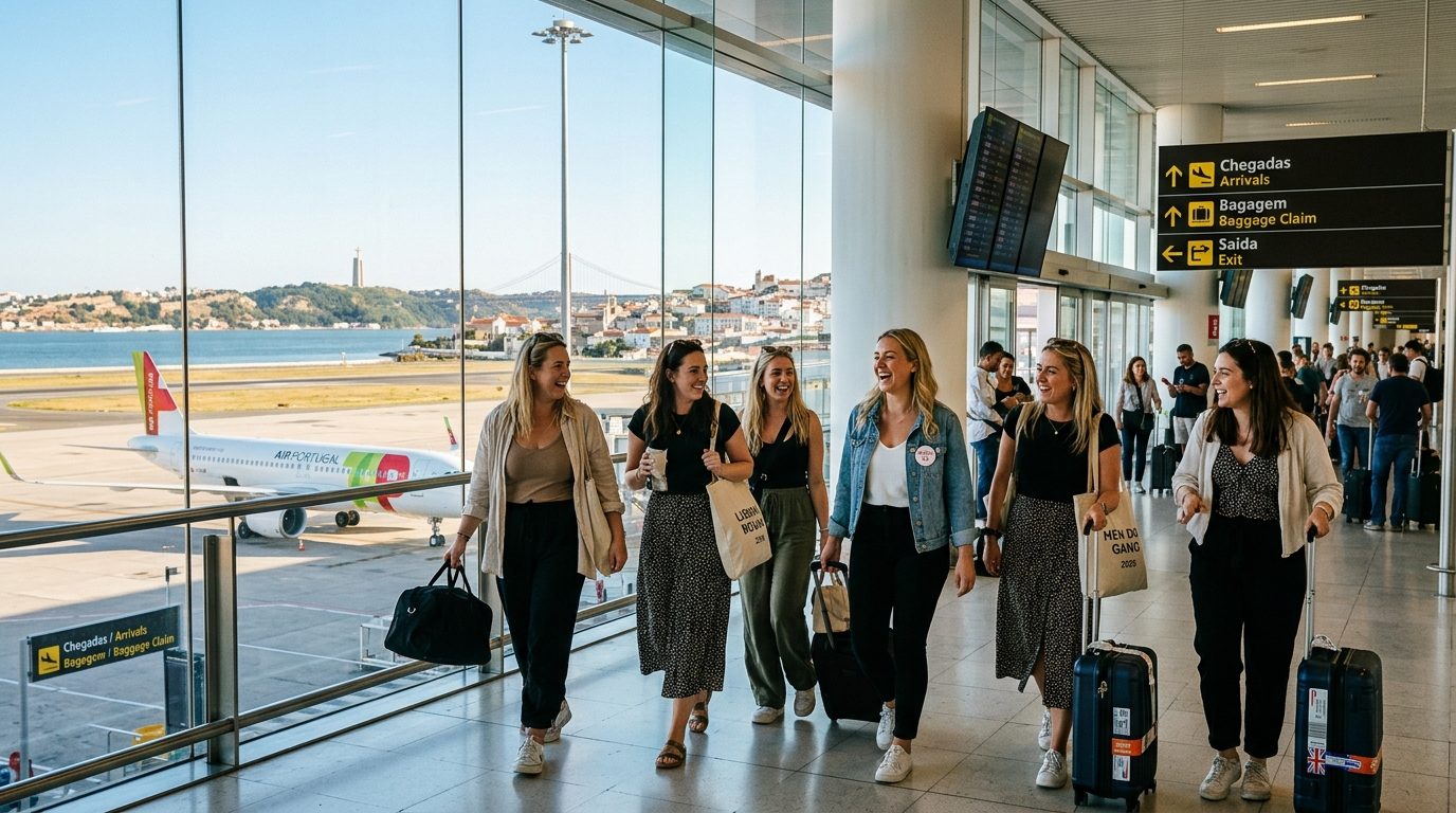Getting there: flights from the UK to Lisbon for Lisbon Hen Do 2026: The UK Group Guide