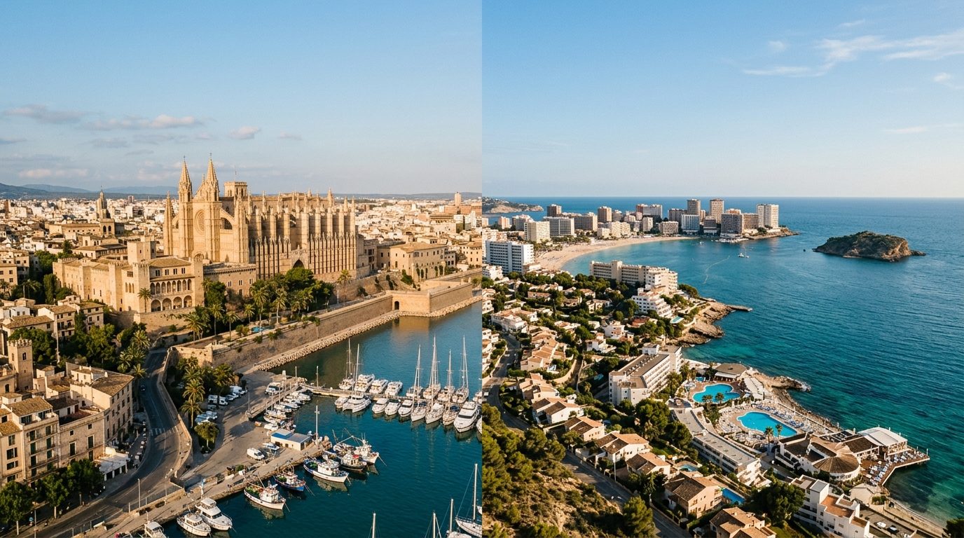 Palma vs Magaluf: The Two Mallorca Formats for Mallorca Hen Do 2026: The UK Group Guide