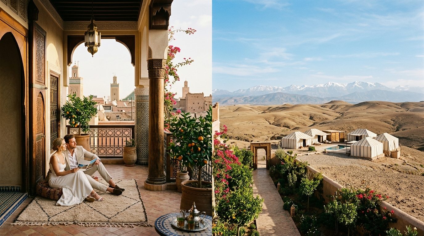 The two venue zones for Marrakech Wedding Venues: The UK Couples Guide 2026