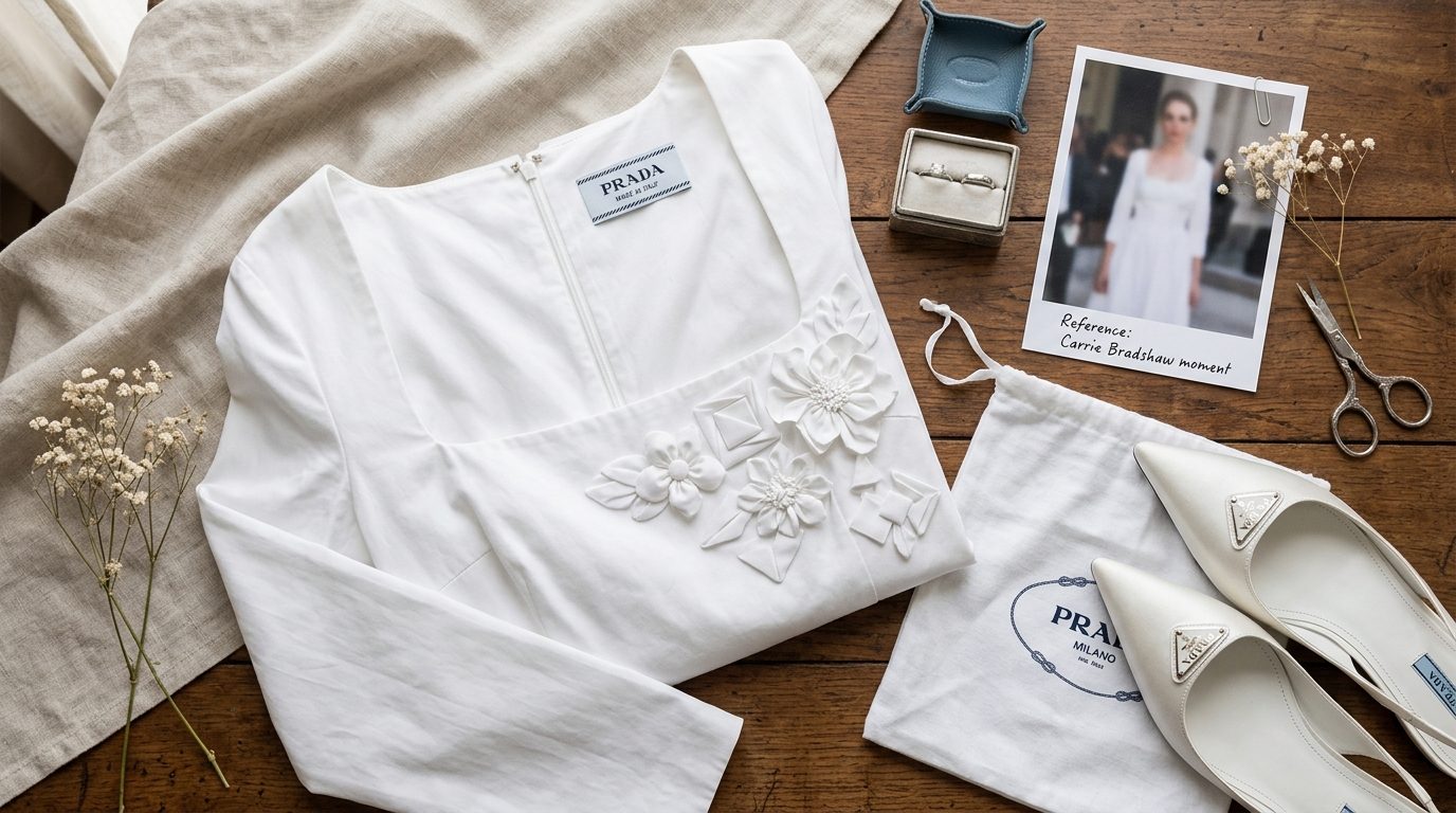 What UK brides can take from the Prada approach for Maya Hawke's Prada Wedding Dress: The Full Story