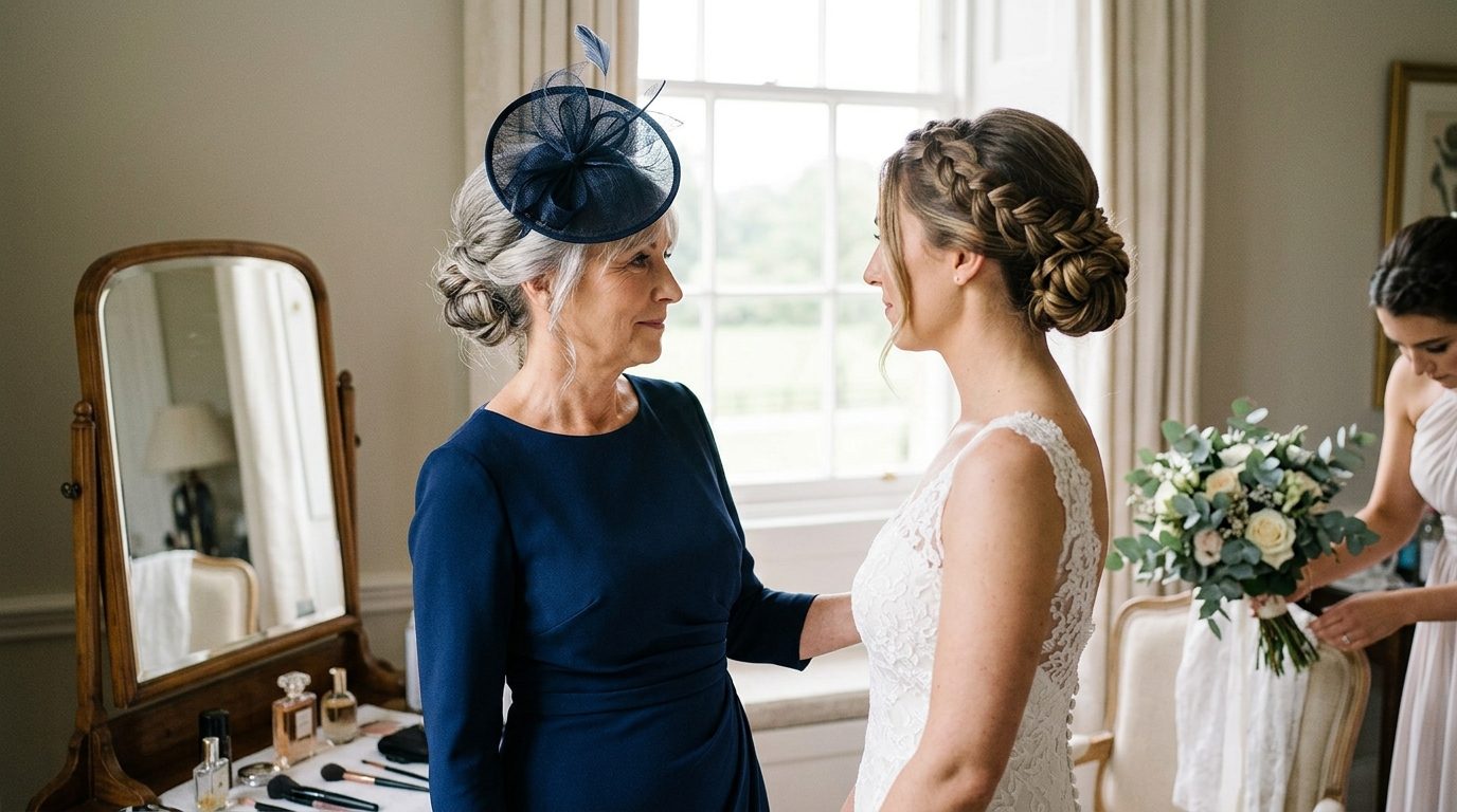 Coordinating with the bride for Mother of the Bride Hairstyles UK