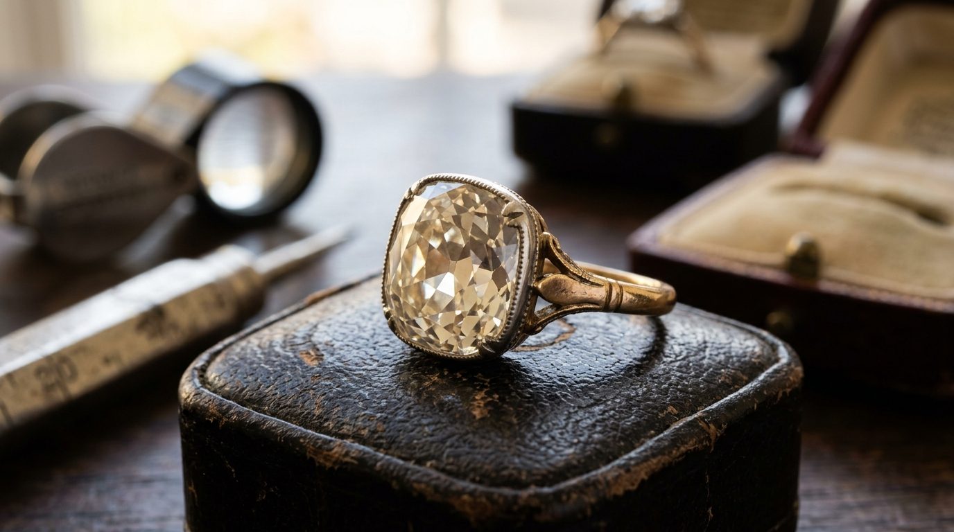 Lab-grown old mine revival cuts for Old Mine Cushion Cuts: Antique Engagement Rings UK