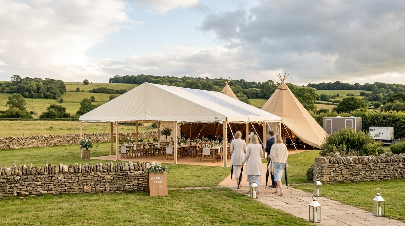 Editorial image for Outdoor Weddings: Beautiful But Plan for Rain