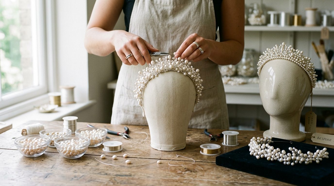 Where to buy in the UK for Pearl Headdresses: The 2026 Bridal Crown Statement