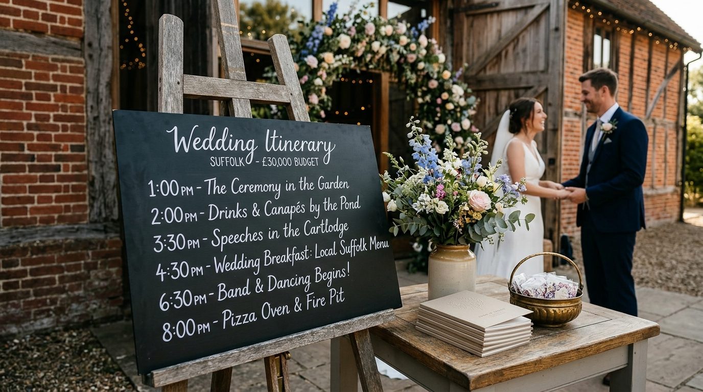 The £30,000 wedding: James and Charlotte, Suffolk for Real UK Wedding Budgets: £5k to £100k Breakdowns