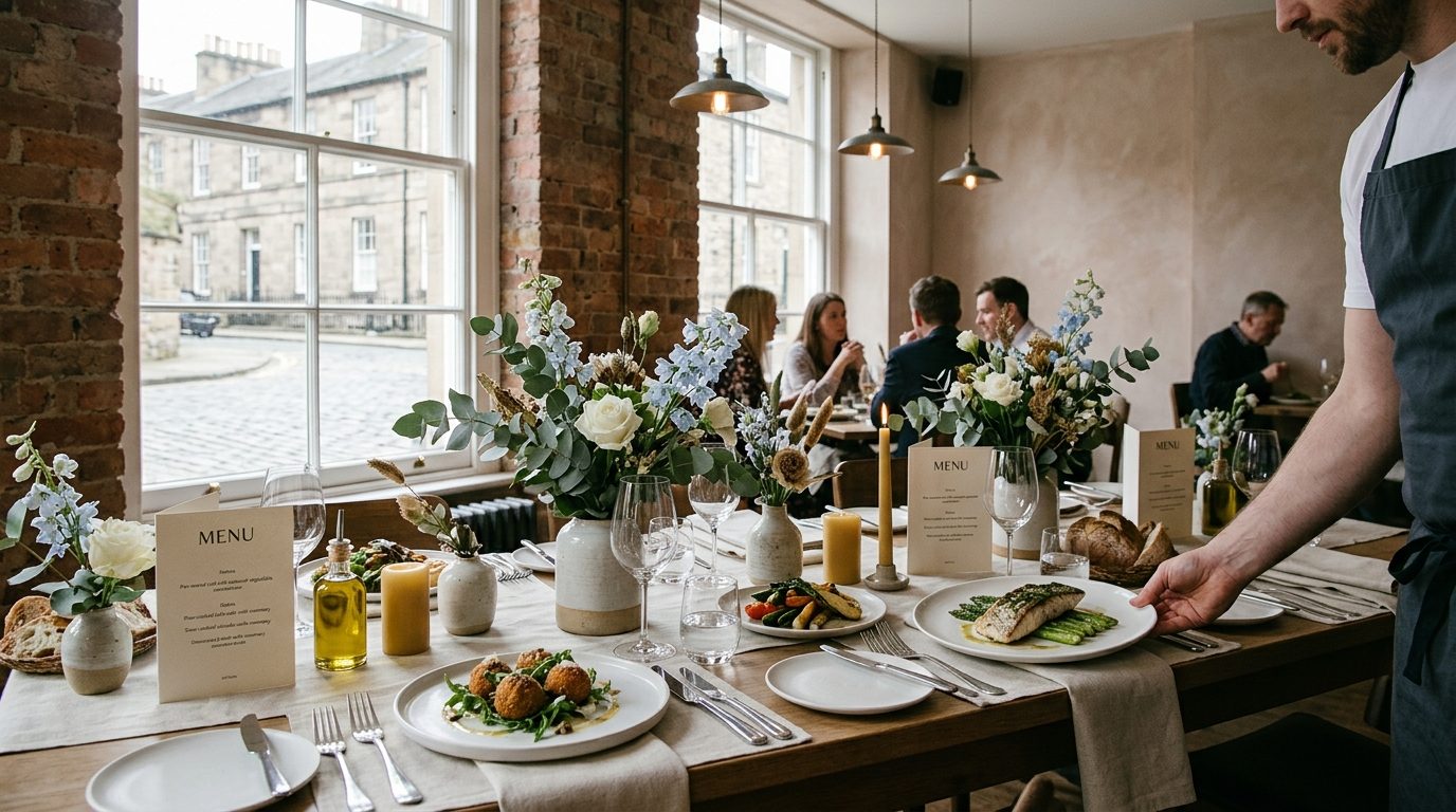 What the meal looks like for Restaurant Weddings: Great Food, No Fuss