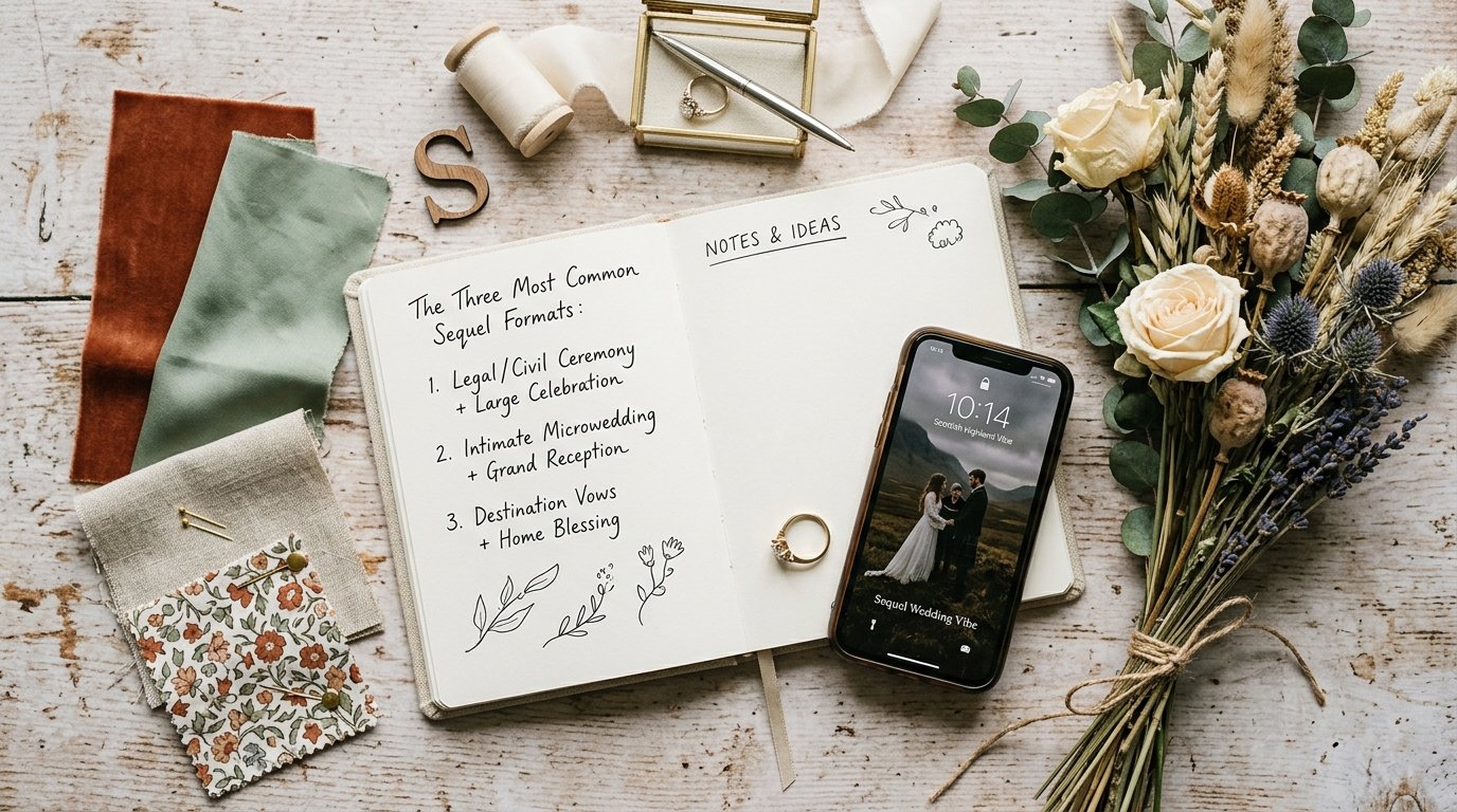 Sequel Weddings: The Two-Ceremony Format Explained — The three most common sequel formats, editorial photography for Weddings Hub