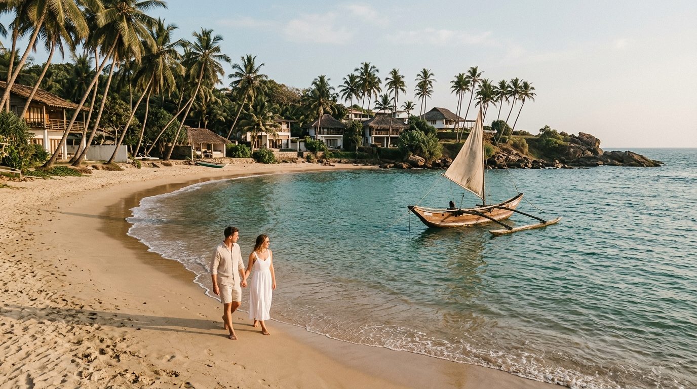 South coast beaches: the best options for honeymooners for Sri Lanka Honeymoon UK Guide 2026: Costs & Best Resorts