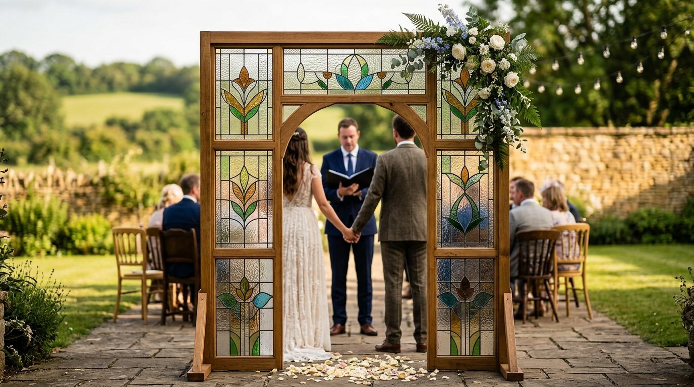 Editorial image for Stained Glass Wedding Arch: The 2026 Pinterest Trend