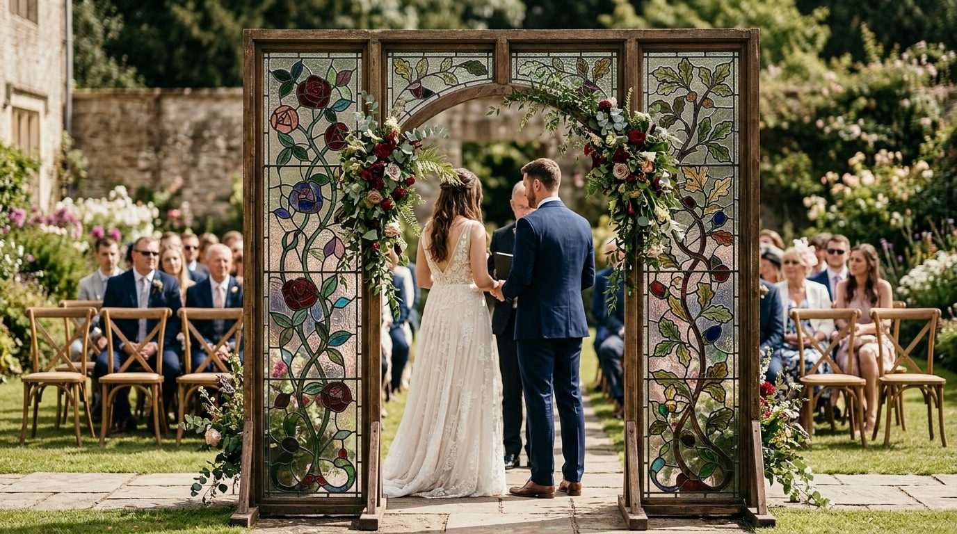 Real leaded glass vs acrylic panels: which to choose for Stained Glass Wedding Arch: The 2026 Pinterest Trend