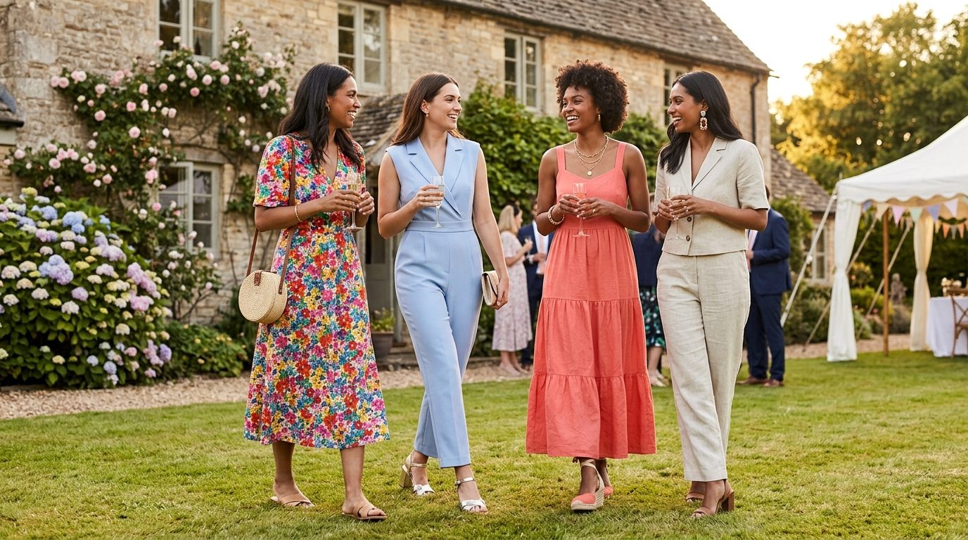 Editorial image for Summer Wedding Guest Outfits Under £200 UK 2026