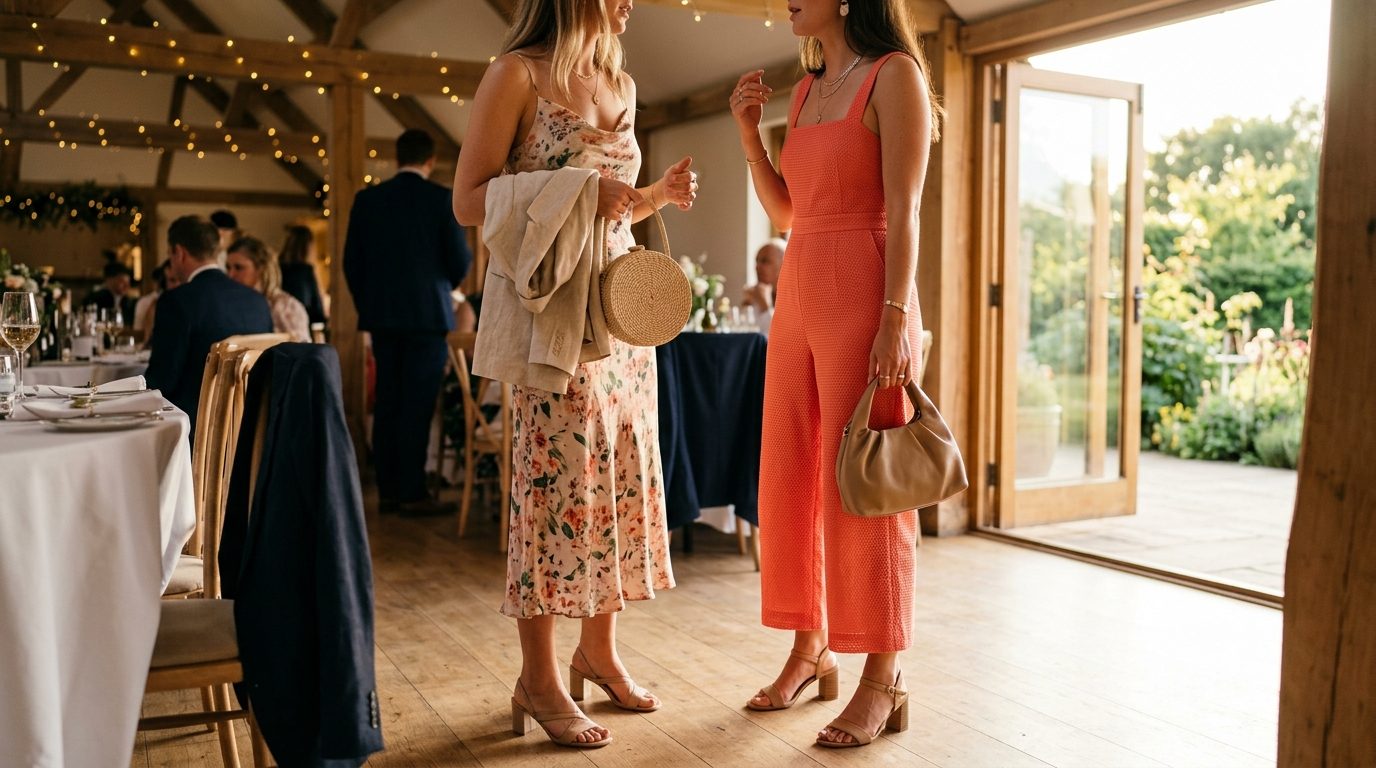Fabric and fit for the UK summer for Summer Wedding Guest Outfits Under £200 UK 2026