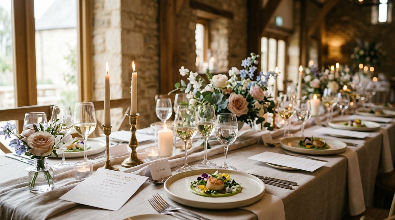 Tasting-Menu Wedding Receptions: When Food Is the Event — editorial photography for Weddings Hub