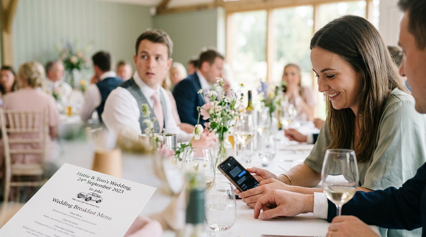 7 Things Never to Say in a Best Man Speech — 6. In-jokes that more than 10% of the room won't get, editorial photography for Weddings Hub