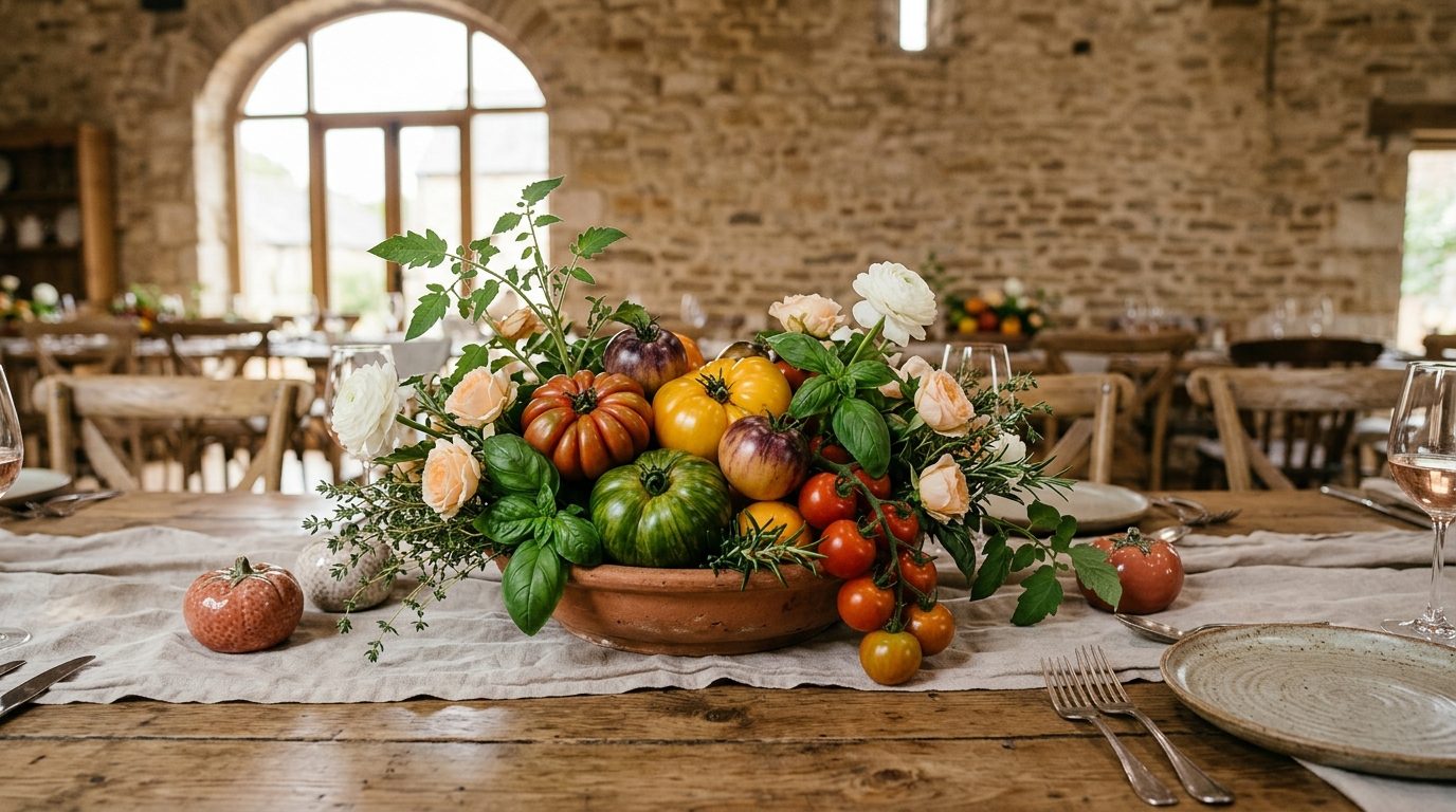 Venues that suit tomato-core for Tomato-Core Weddings: Heirloom Vegetable Centrepieces