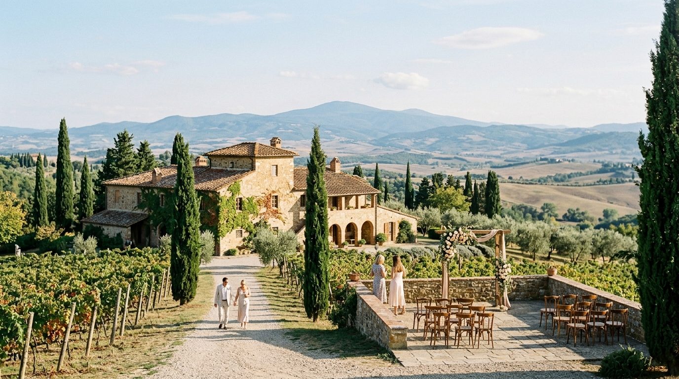 Editorial image for Tuscany Wedding Venues 2026: 10 Best for UK Couples