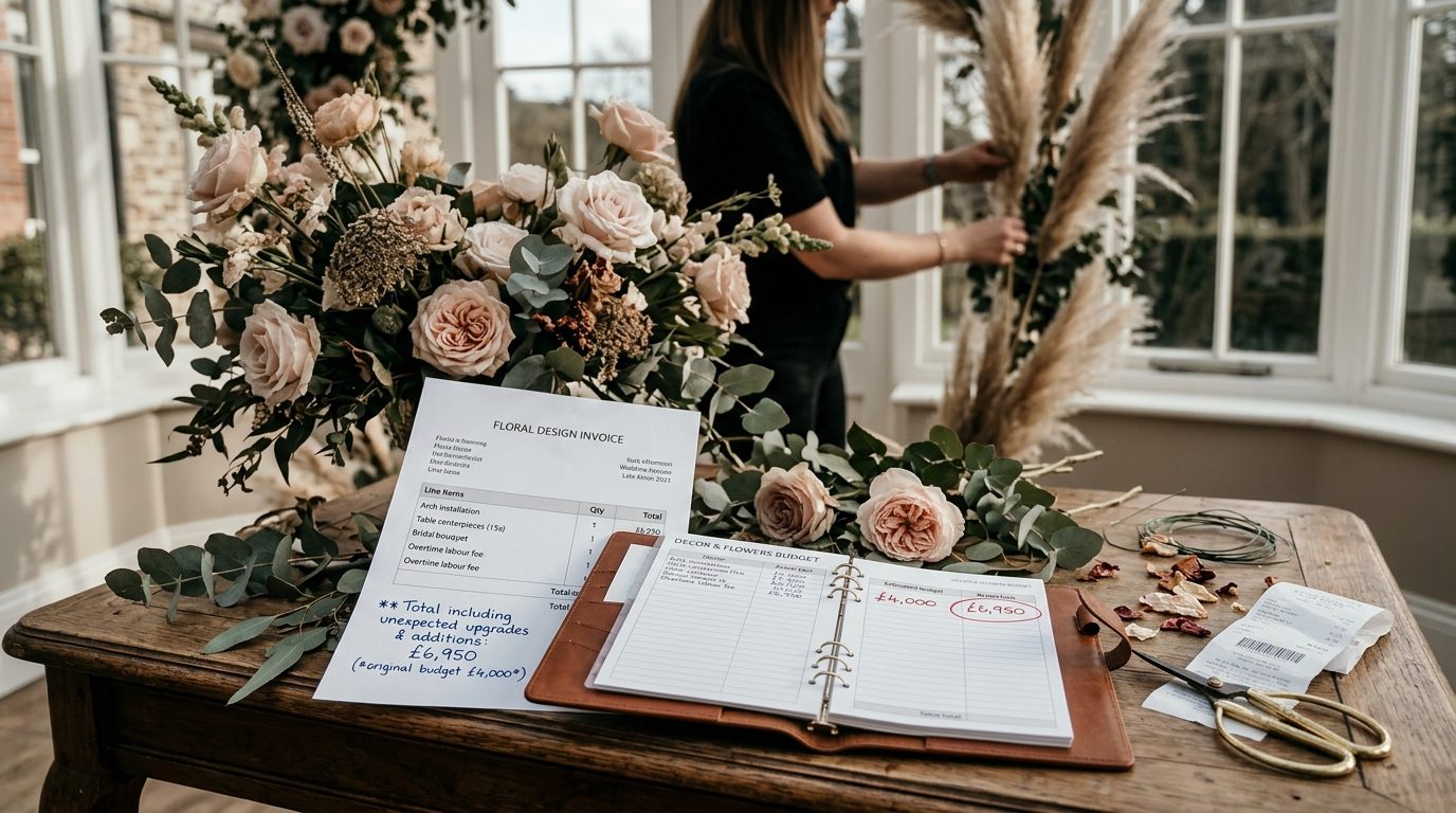 What the average overspend of £4,800 looks like in context for 56% of UK Couples Overspend Their Wedding Budget