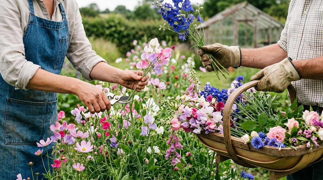 First-hand example: the Flowers From the Farm approach for UK Wedding Flowers in Season: Monthly Florist Calendar