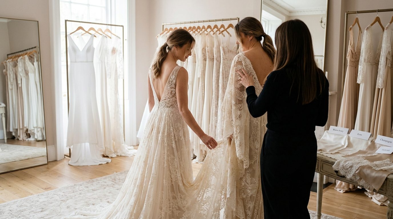What to tell your boutique stylist for Warm Ivory Wedding Dresses 2026: Why Cool White Is Out